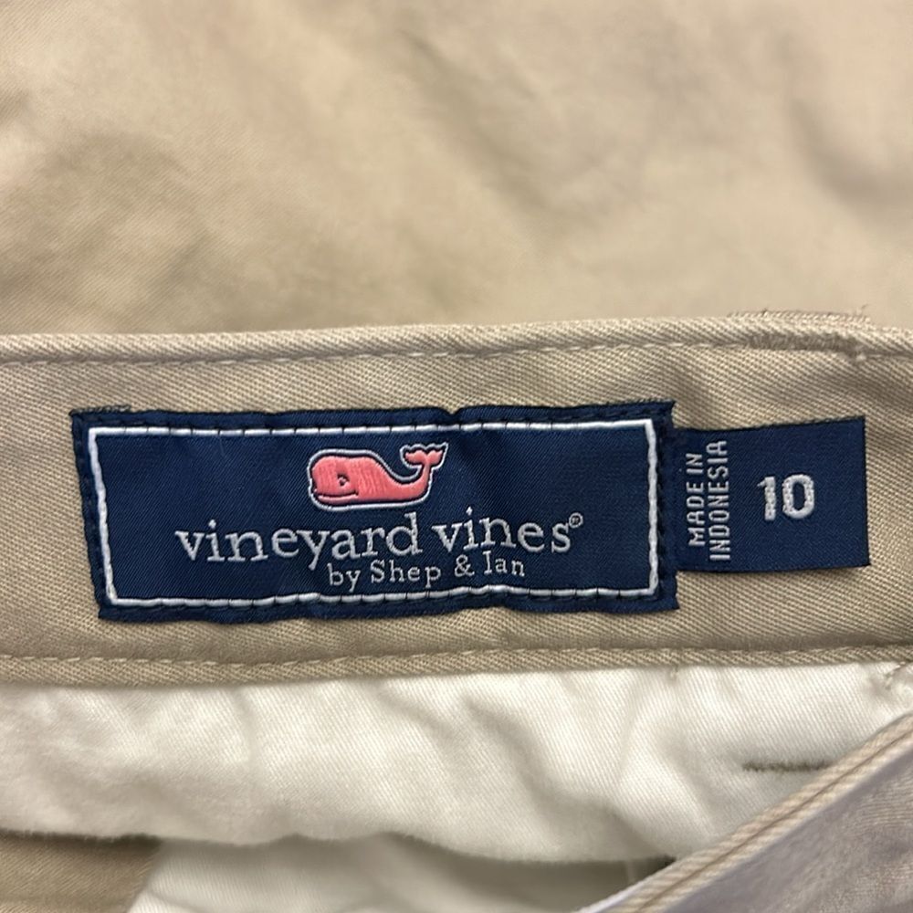 Vineyard Vines khaki cotton club unisex pant Size 10 New - Picture 4 of 9
